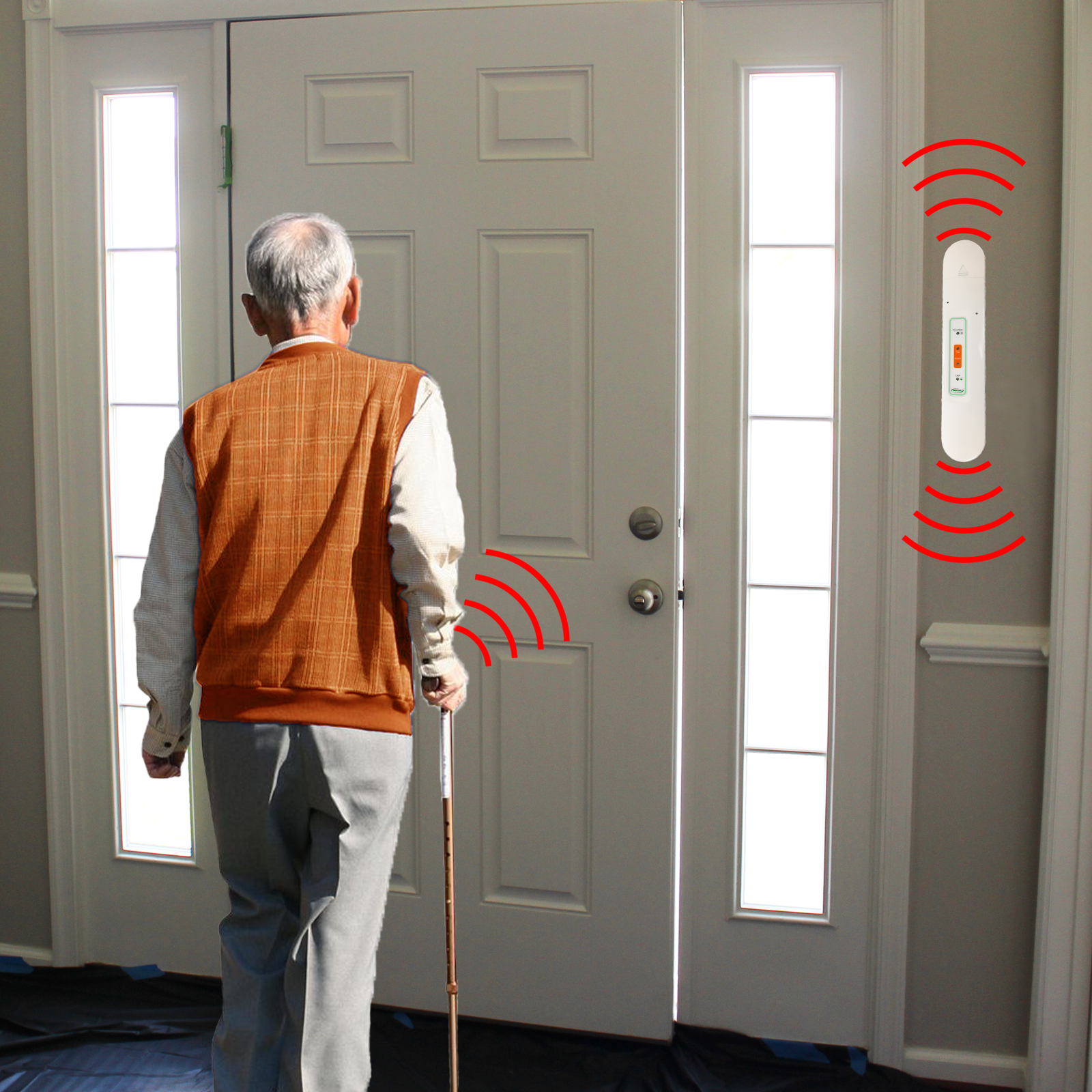 Door Proximity Alarm with Caregiver Pager