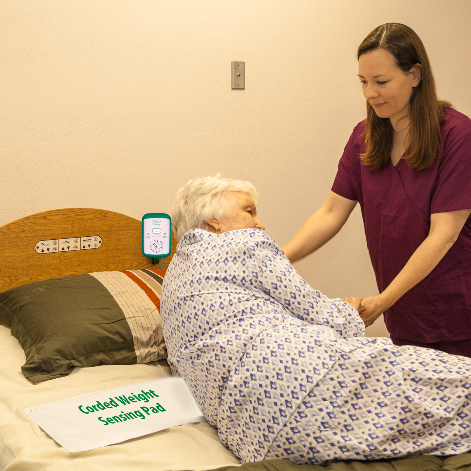 Bed Alarm with On/Off Switch Monitor