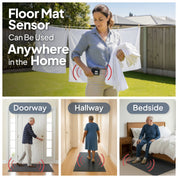 Bedside Floor Mat Alarm with Caregiver Pager
