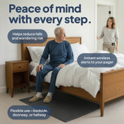 Bedside Floor Mat Alarm with Caregiver Pager