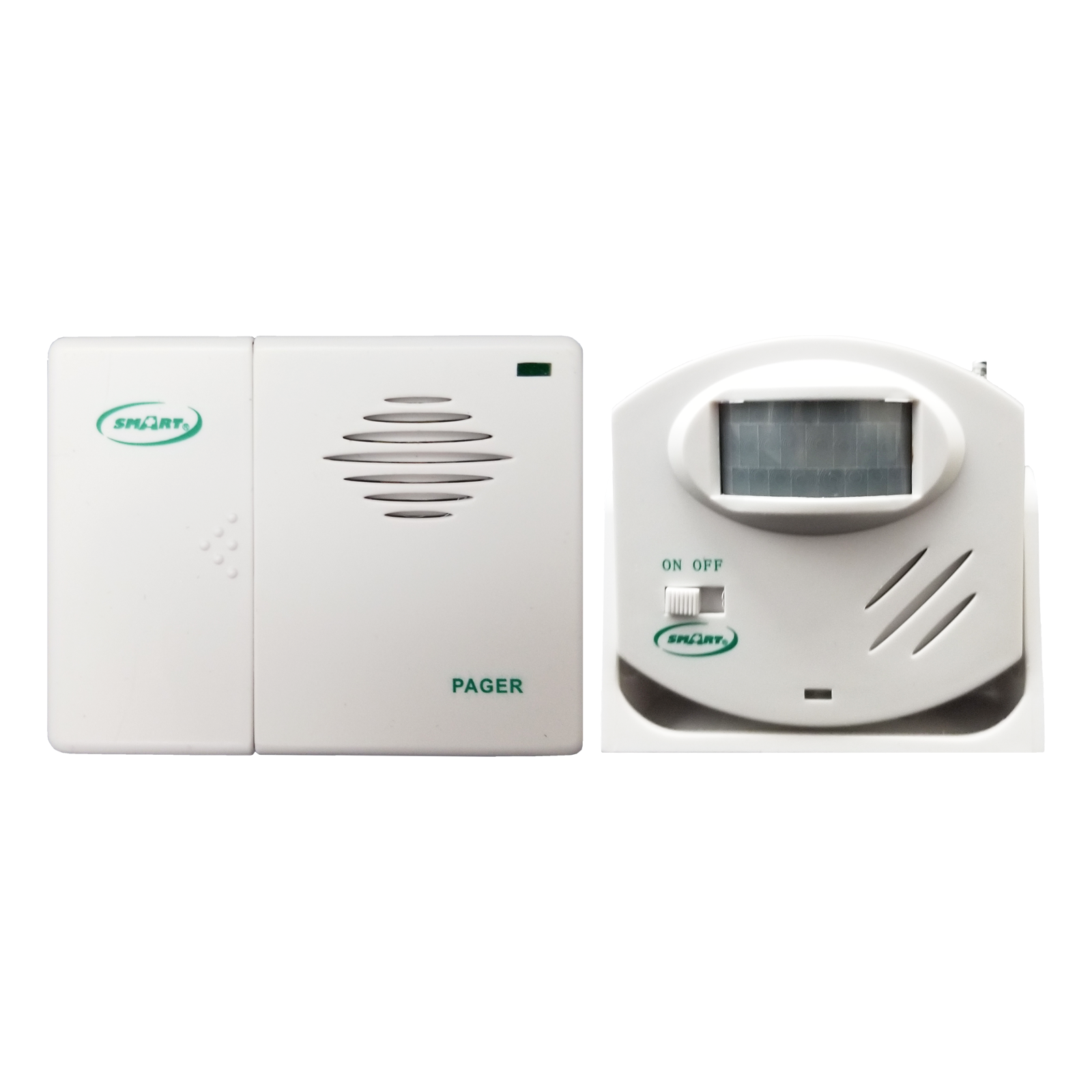 Motion sensor and pager. Alarms for the elderly